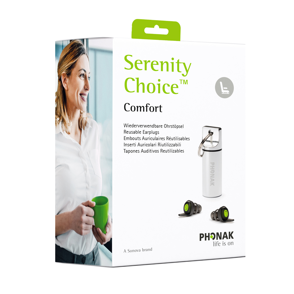 Phonak Serenity Choice Comfort - Dämpande öronproppar för lägre bakgrundsljud