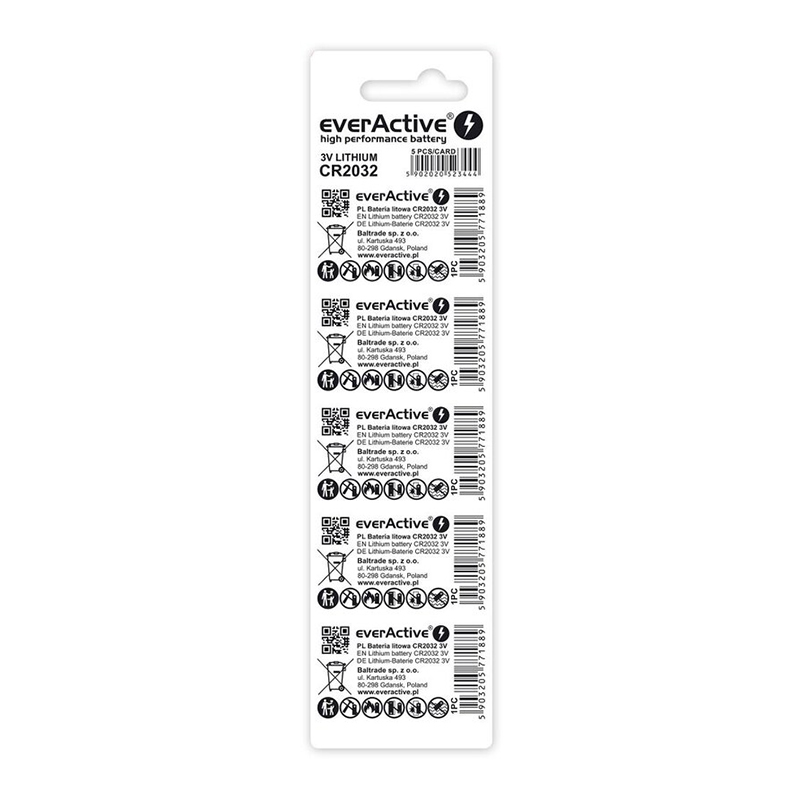 everActive CR2032 5-pack