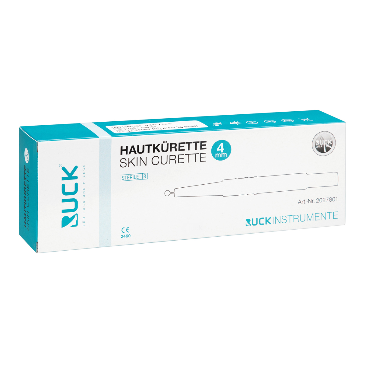 RUCK® Hudkyrett - Ø 4 mm - För liktorn, vårtor och förhårdnader