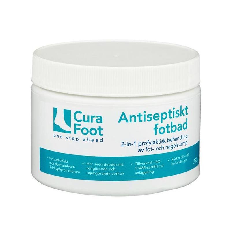 CuraFoot - 500 g - Medicinskt fotbad som minskar risk för svamp och bakterier