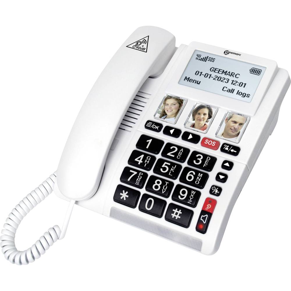 Geemarc CL9000 Bordstelefon för SIM-kort (4G)
