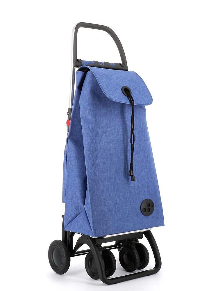 Rolser 4LT Shoppingvagn - 4 hjul, 2 svängbara hjul, ihopfällbar
