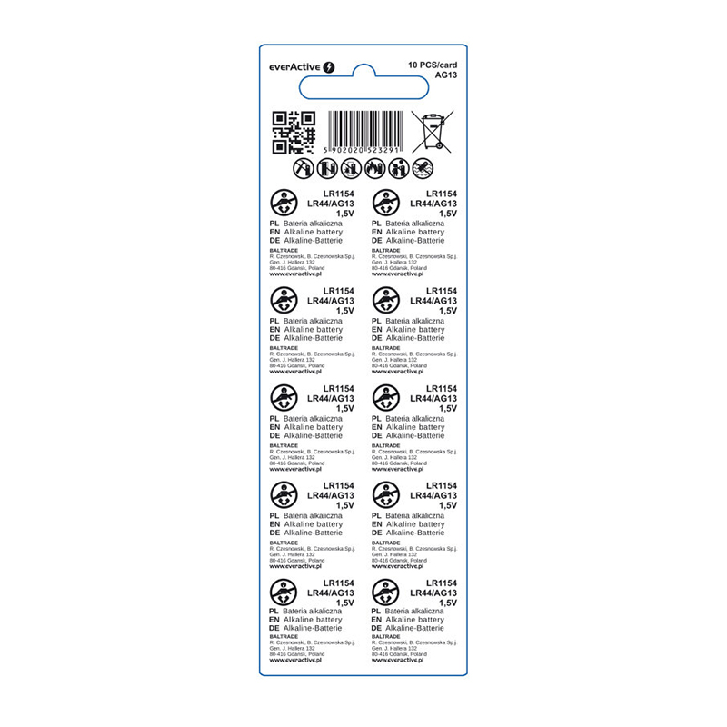 everActive LR44 / AG13 10-pack